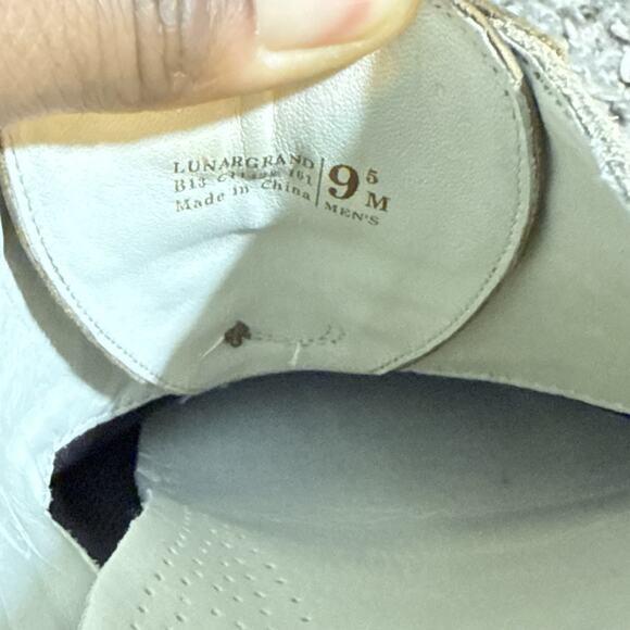 Cole Haan Lunargrand Saddle Men's Size 9.5 Beige Brown Dress Shoes Oxford C11422 - Picture 9 of 10